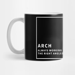 Architect, Always working the right angle Mug